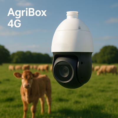 Caméra PTZ 4G AgriBox ECO 4G pour site agricole isolé